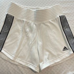 White Adidas Shorts Size S